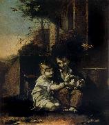 Children with a Rabbit Pierre-Paul Prud hon